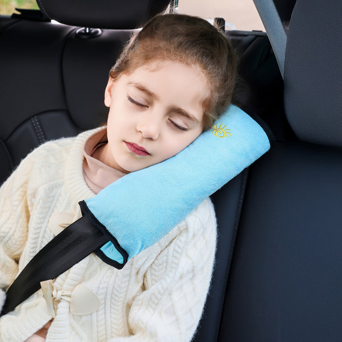 1pc Car Safety Shoulder Guard, Seat Belt Adjustment Retainer, Anti-Strangle Neck Seat Belt, Safety Seat Belt Pillow, Car Belt Plush Breathable Cushion Vehicle Shoulder Protection