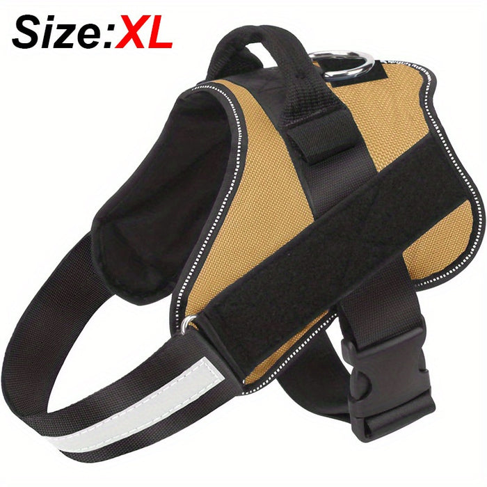 Reflective No-Pull Dog Harness with Breathable Design and Handle for Control and Comfort