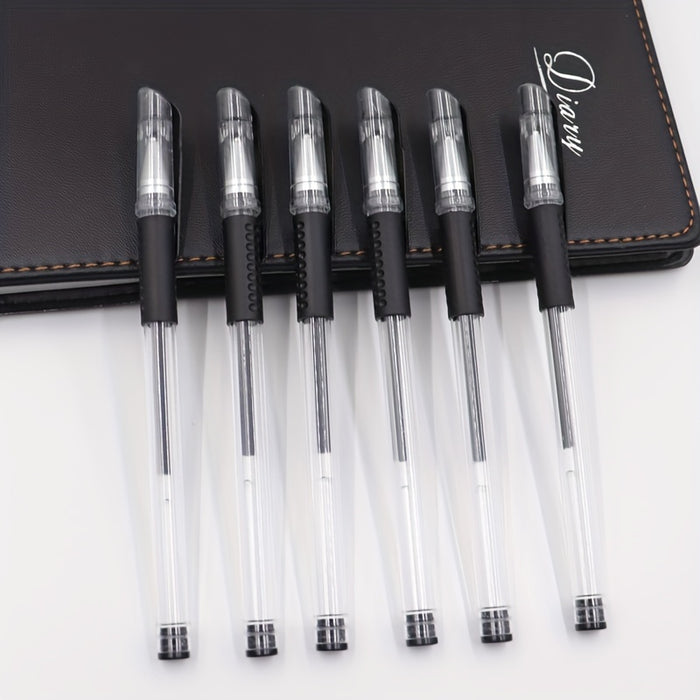 10pcs Gel Pens Set Black Blue Red Refill Gel Pen Bullet Tip 0.5mm School & Office Supplies Stationery kawaii accessories stationery Japanese Office School Cute