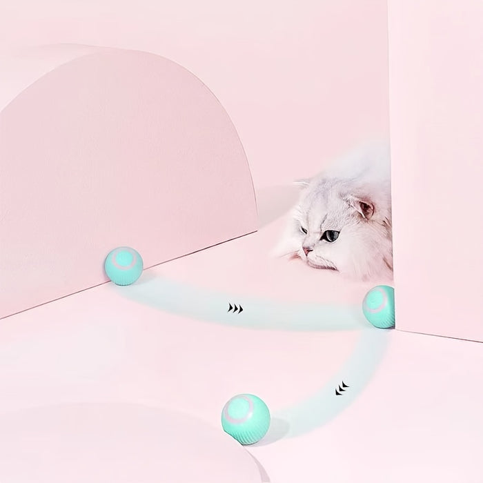 Smart Cat Ball Toy With 150 MAh Bettery: An Automatic Rolling Ball For Hours Of Interactive Fun!