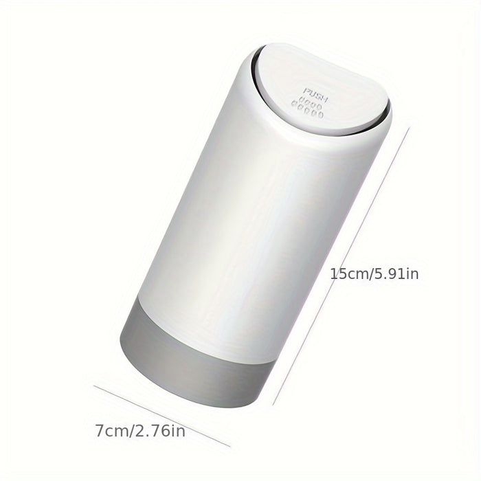 Black/White Car Garbage Can Car Trash Silicone Convenient Sanitary Noiseless Storage Box