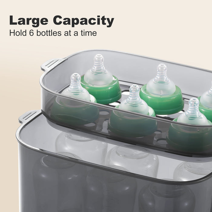 4-in-1 Bottle Steamer & Dryer - Fit, LED Touch Screen, Auto Shut-Off, 110V-130V