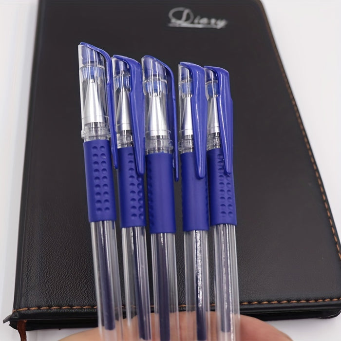 10pcs Gel Pens Set Black Blue Red Refill Gel Pen Bullet Tip 0.5mm School & Office Supplies Stationery kawaii accessories stationery Japanese Office School Cute