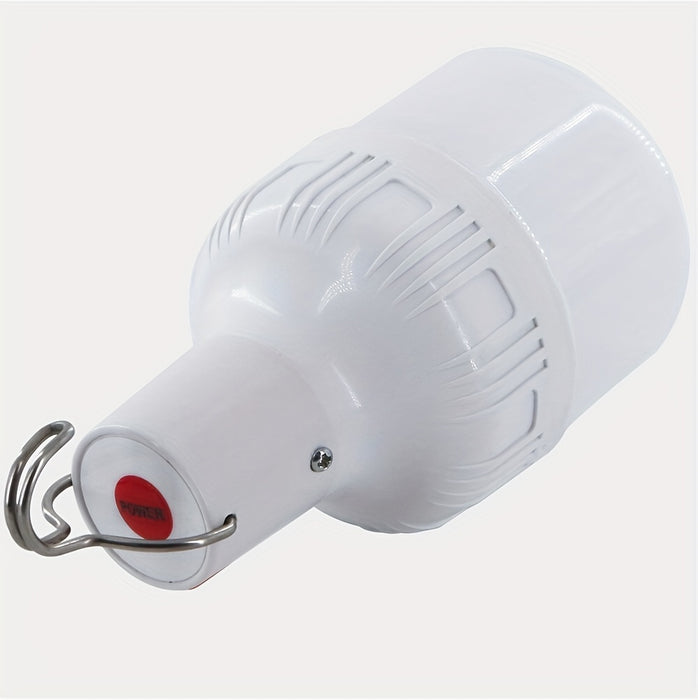Outdoor USB Rechargeable Flashlight, LED Bulb, Portable Lantern Night Light, High Brightness Lamp, Camping Handheld Light with Hook, Suitable for Emergencies, Exploration, Camping, And Fishing.