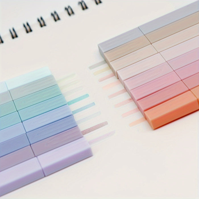 FUNFULL 16pcs Pastel Highlighter Markers - Chisel Tip, No Bleed & Smear, Ideal for Journaling, School & Office Supplies, FUNFULL