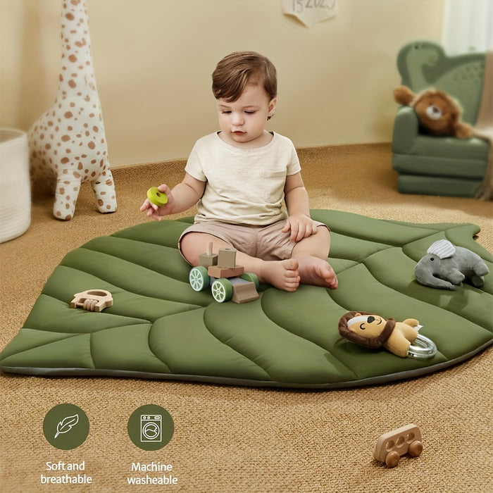 Baby Play Gym And Activity Mat, Oversized Leafy Baby Playpen With 6 Removable Toys, Infant Stationary Activity Center, Promotes Motor Skills And Sensory Development, Early Learning Crawling Mat, Essential Gift For Newborn Bab
