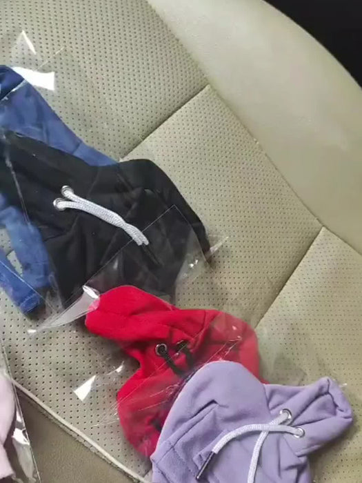 Large Universal Car Gear Shift Cover Hoodie, Fashionable Mini Hooded Sweatshirt for Auto Gear Stick Shifter Knob, Interior Accessories Decor