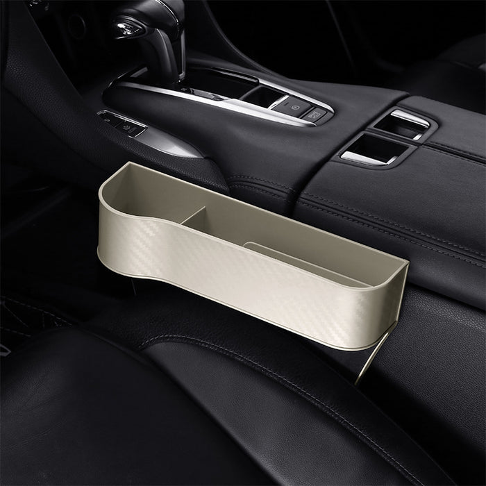 1pc Car Seat Gap Filler Organizer, Multifunctional Car Seat Key Holder Passenger Driver Front Seat Side Storage Box With Cup Holder