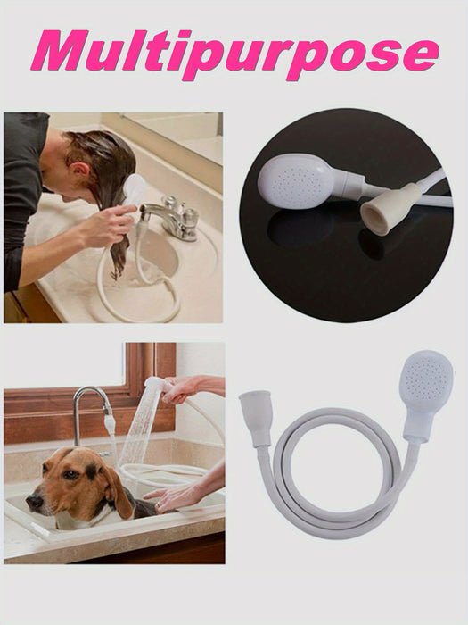 1pc Pet Cat Dog Shower Faucet Sprayer, Multi-Purpose Faucet with Easy Installation for Convenient Bathing