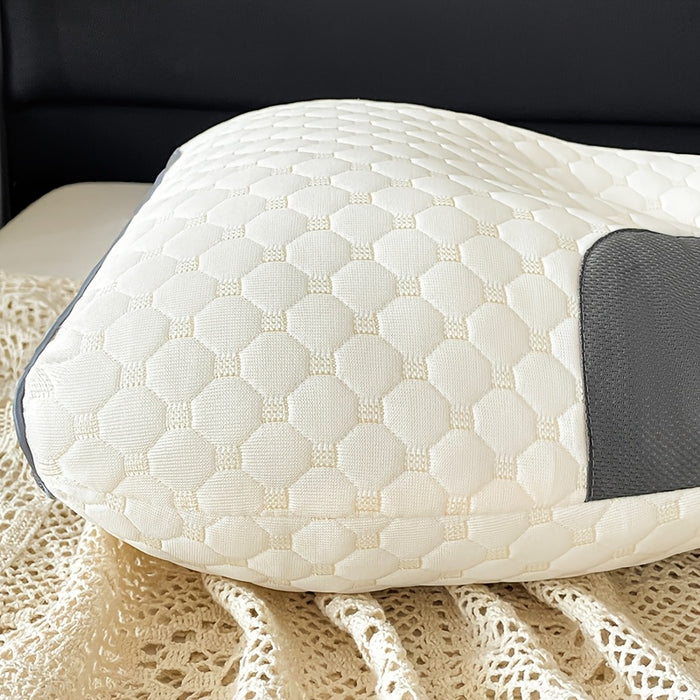 Buy 1 Get 1 Free, Total Of 2pcs Soft Knitted Massage Neck Pillow - Adjustable Ergonomic Orthopedic Contour Support, High Quality Pillow Core, Removable Cover for Sleeping Comfort