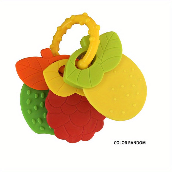 Baby Teething Toys, Silicone Baby Teether Freezer, Teether Keys, Fruit Shape Teether Set For Infant Boys And Girls easter gift