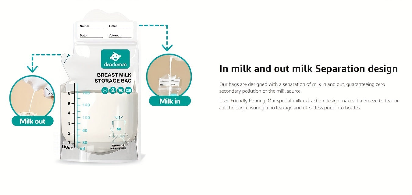 Breast Milk Storage Bags, 3oz Breast Milk Storage Bags and Stand Up Pouch