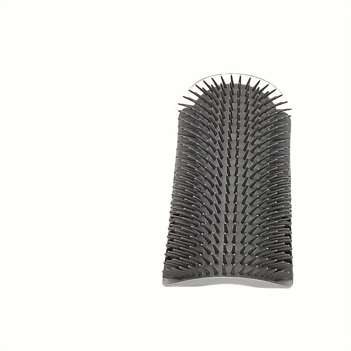 Wall-Mounted Cat Grooming Brush with Massage Comb - Self-Grooming Tool for Kittens and Puppies