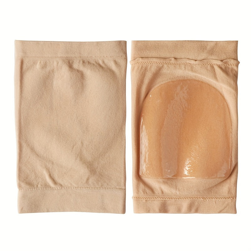 Silicone Moisturizing Heel Sleeves - 1 Pair For Women And Men, Exfoliates, Softens, And Supports Heels, Preventing Cracking