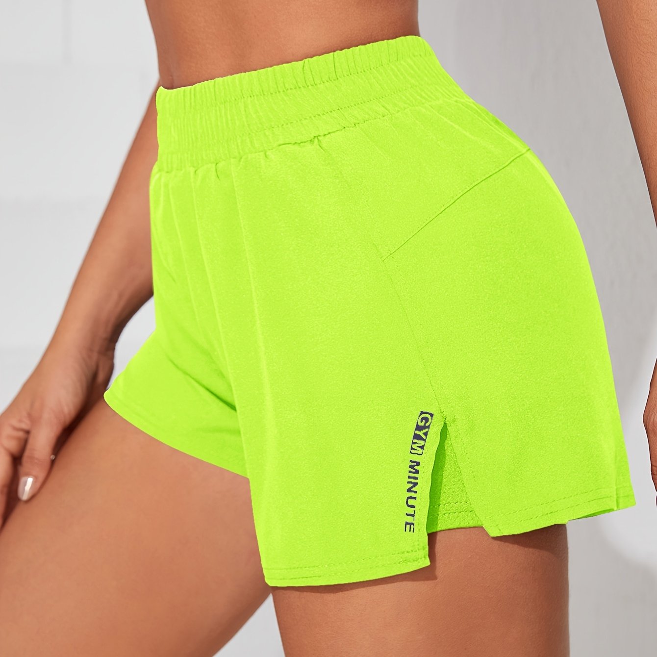 Womens Quick-Dry Casual Athletic Yoga Shorts with Pockets - Elastic Waistband, Slight Stretch Polyester Fabric, Machine Washable - Perfect for Running, Gym, Spring, Summer, and Fall Seasons