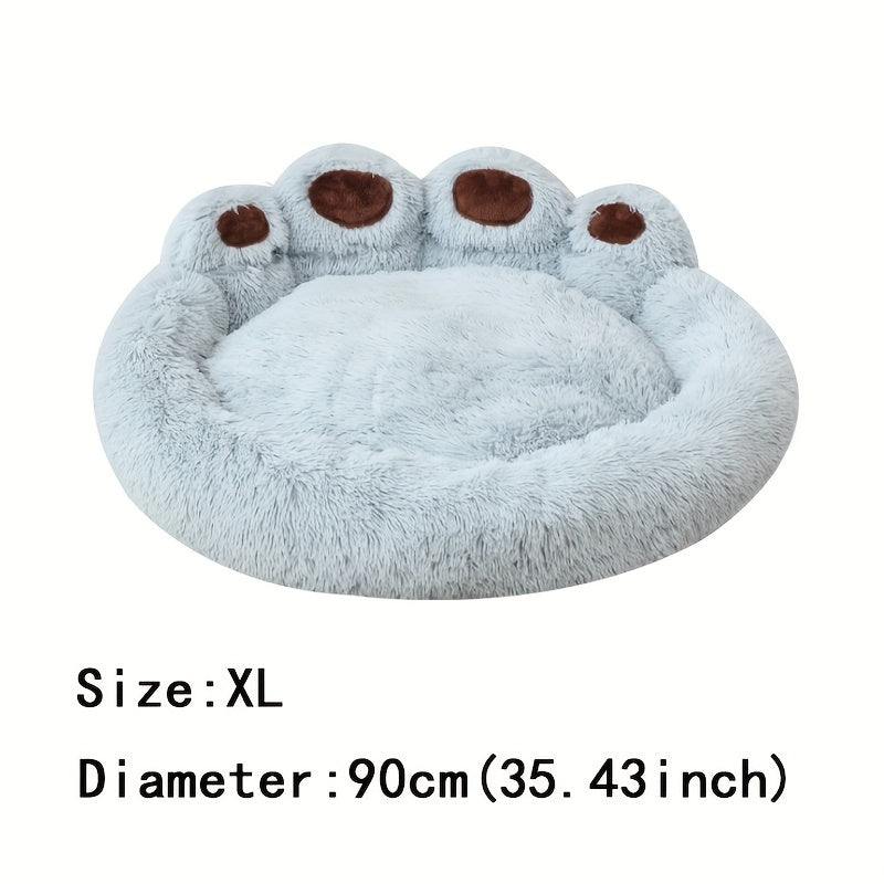 Soft Long Plush Cat kennel dog kennel winter warm pet bed Cat Bed Cat Mat Animals Sleeping Sofa Christmas Gift