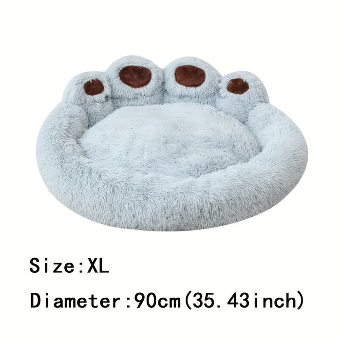 Soft Long Plush Cat kennel dog kennel winter warm pet bed Cat Bed Cat Mat Animals Sleeping Sofa Christmas Gift