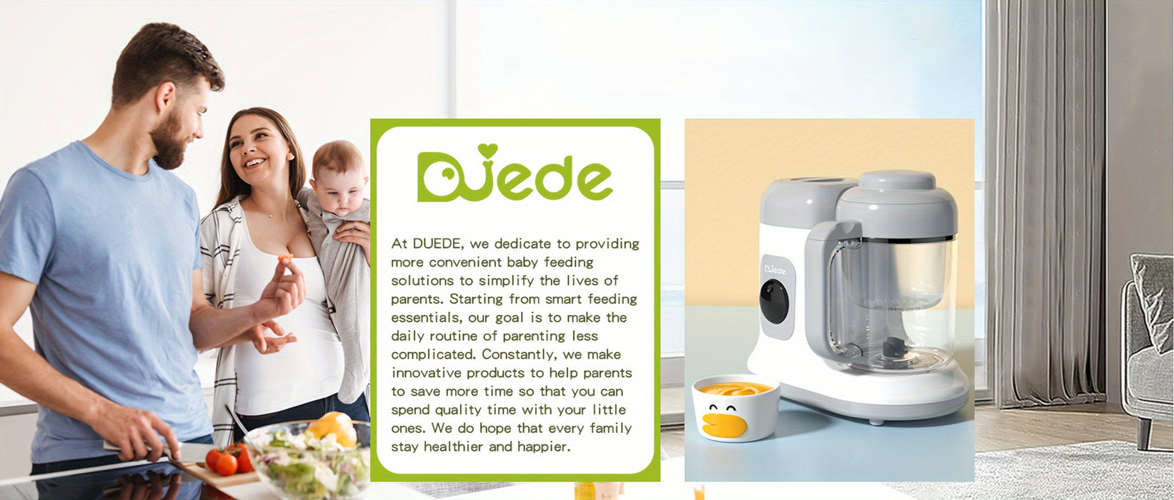 Youngsters Food Maker - Auto Cooking, One Button Control | Processor Steamer Puree Blender for Healthy Homemade Food, White