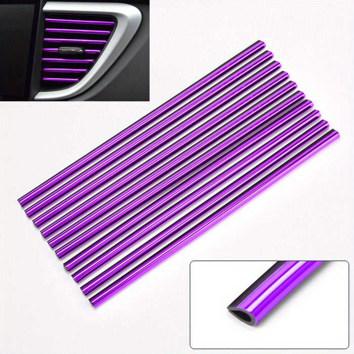 10pcs 10 Pcs Car Air Conditioner Outlet Decorative U-Shape Moulding Trim for Car Styling Door Edge Corner Protector