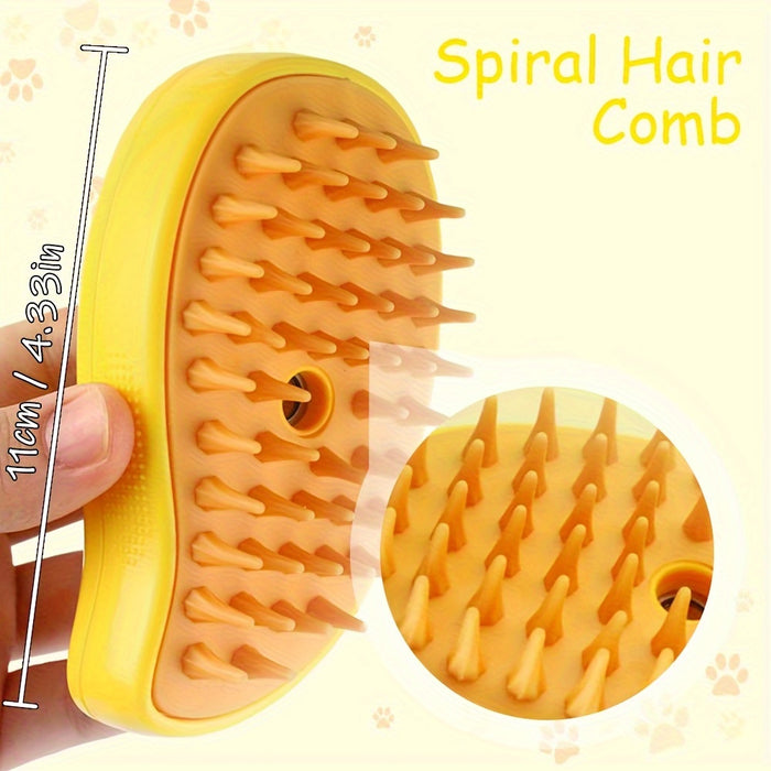 Cleaning & Massage Combs For Pets, Charging Cat Comb Floating Hair Removal Comb, Pet Care Pet Grooming Brush For Cats Pet Steam Brush Electric Spray Massage Cat And Dog Remove Tangled And Loose Hair