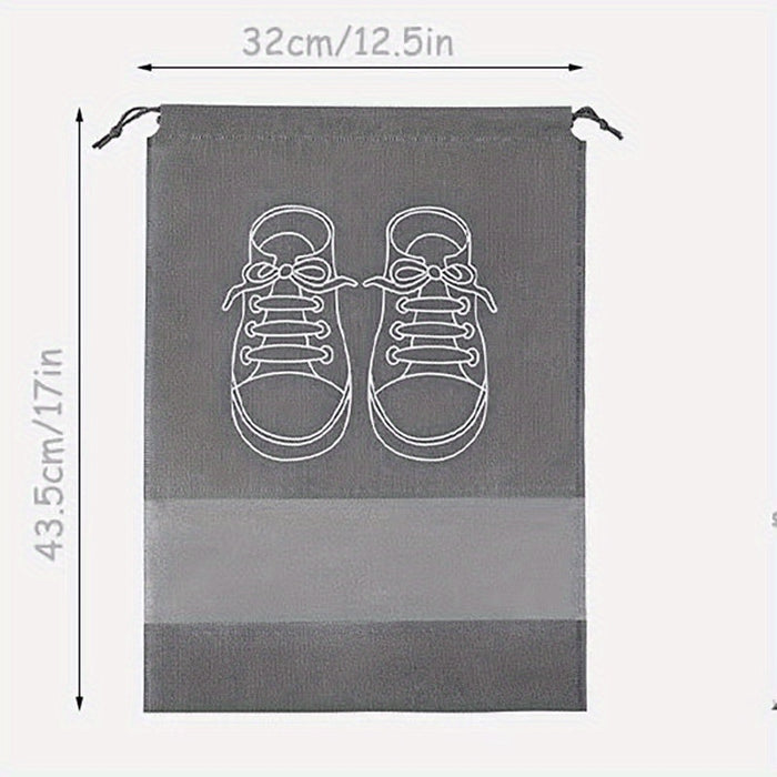 1pc Durable Travel Shoe Storage Bag with Drawstring Closure, Anti-Yellowing, Moisture-Proof, Dust-Free Protection for Shoes