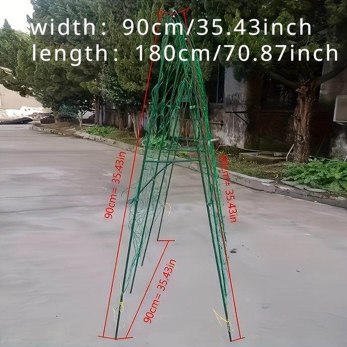 Set of 2 Sturdy PVC Garden Trellis Netting - Reliable Support for Vines, Blooms & Produce, Simple Installation, Weatherproof, Climbing Garden Rope, Ideal for Spring