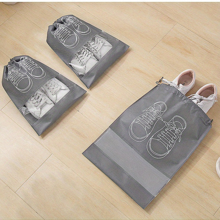 1pc Durable Travel Shoe Storage Bag with Drawstring Closure, Anti-Yellowing, Moisture-Proof, Dust-Free Protection for Shoes