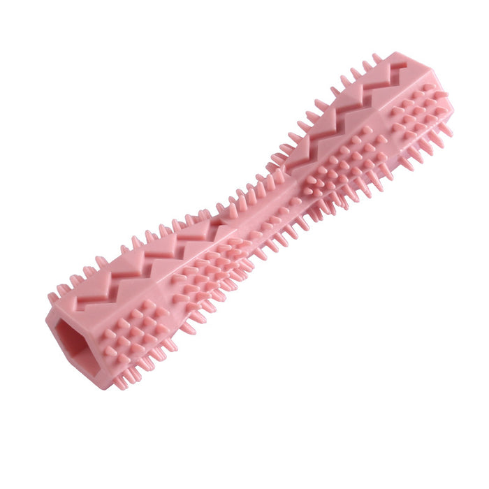 Durable Dog Chew Stick, Toothbrush For Tooth Cleaning And Massage - Soft Rubber Pet Toy