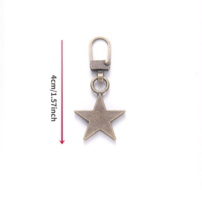 1/5pcs Metal Replacement Detachable Zipper Puller, For Small Hole, For Bag Coat Down Jacket, Suitcase, Zipper Accessories
