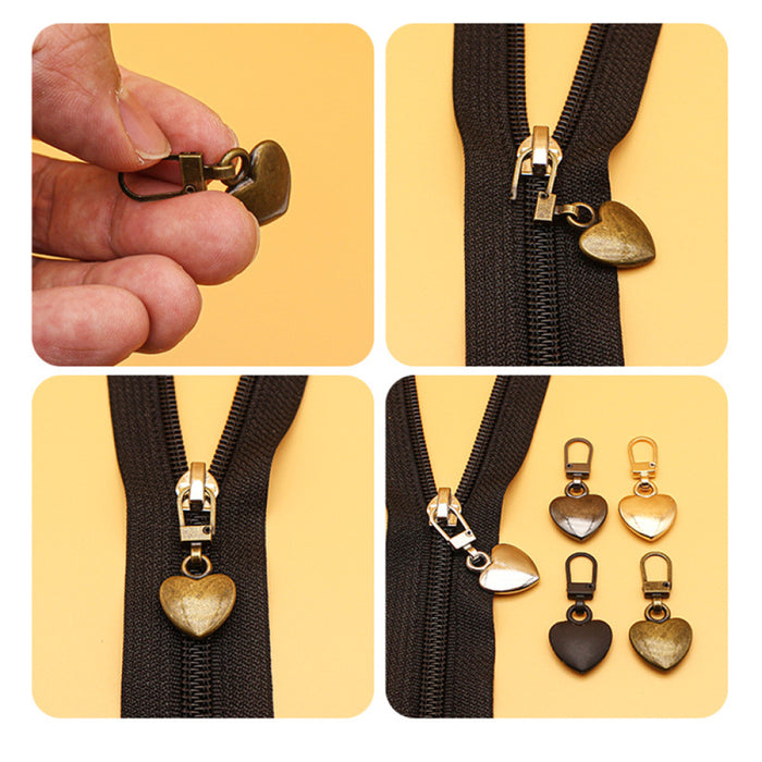 1/5pcs Metal Replacement Detachable Zipper Puller, For Small Hole, For Bag Coat Down Jacket, Suitcase, Zipper Accessories