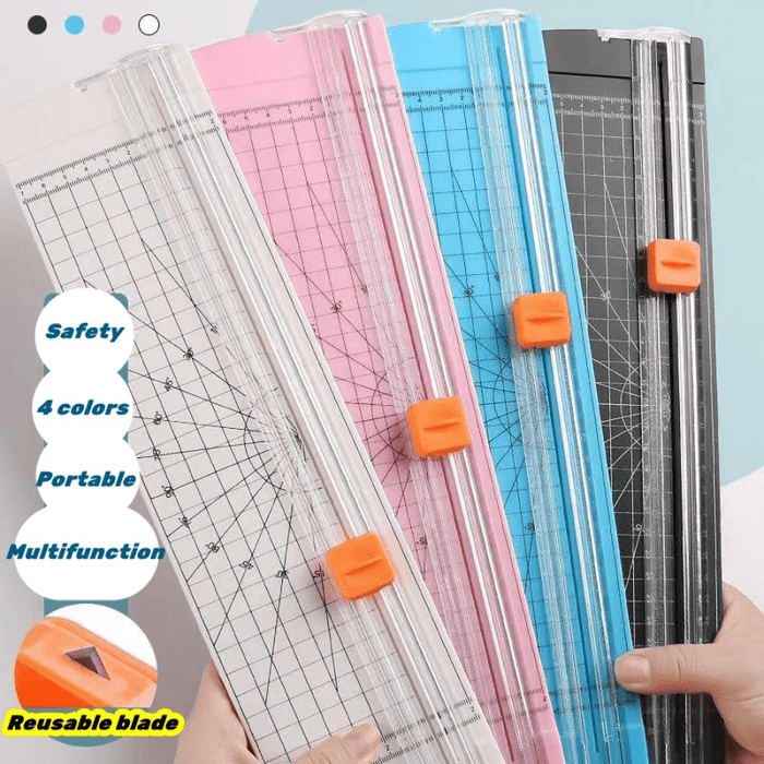 Portable A4/A5 Paper Cutter with Automatic Safety Guard for Scrapbooking, Photo Cutting, Labels, and Cards