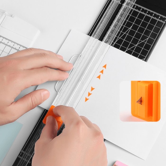 Portable A4/A5 Paper Cutter with Automatic Safety Guard for Scrapbooking, Photo Cutting, Labels, and Cards