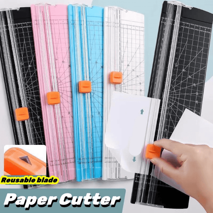 Portable A4/A5 Paper Cutter with Automatic Safety Guard for Scrapbooking, Photo Cutting, Labels, and Cards