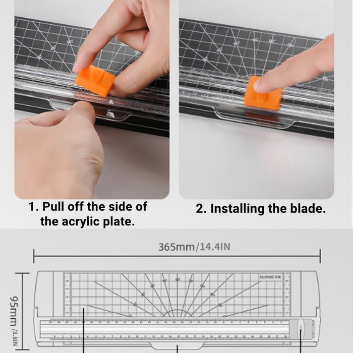 Portable A4/A5 Paper Cutter with Automatic Safety Guard for Scrapbooking, Photo Cutting, Labels, and Cards