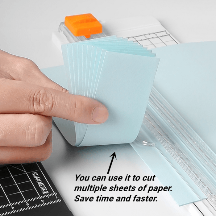 Portable A4/A5 Paper Cutter with Automatic Safety Guard for Scrapbooking, Photo Cutting, Labels, and Cards