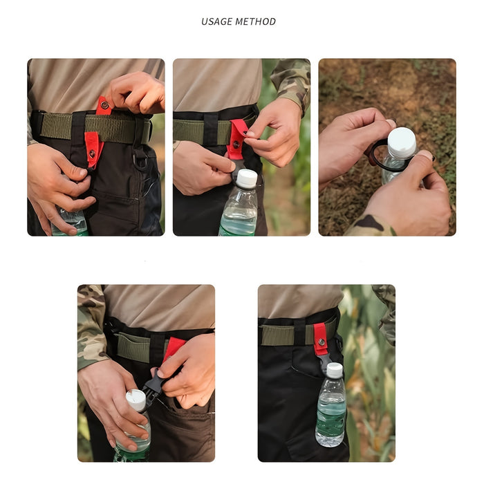 1pc Durable Bottle Clips For Outdoor Adventures - Ideal For Camping, Hiking, And Mountaineering, Portable Bottle Clips For Easy Hydration