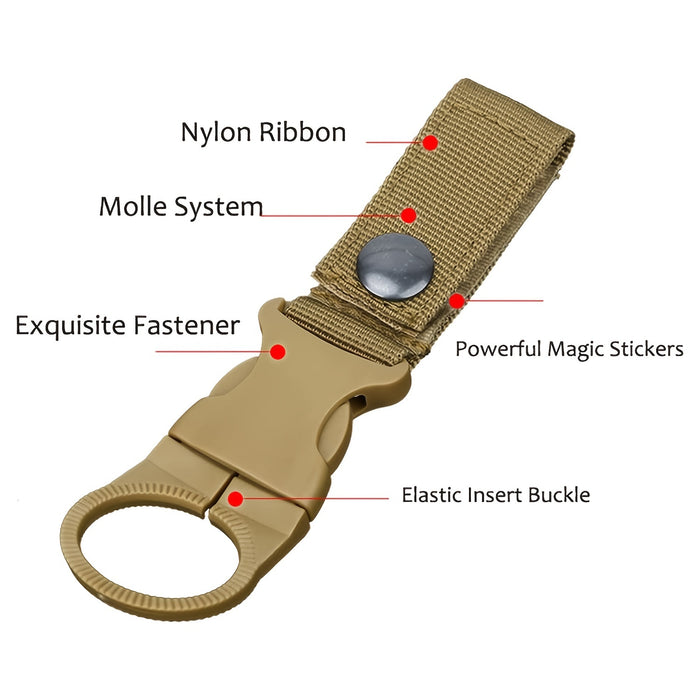 1pc Durable Bottle Clips For Outdoor Adventures - Ideal For Camping, Hiking, And Mountaineering, Portable Bottle Clips For Easy Hydration