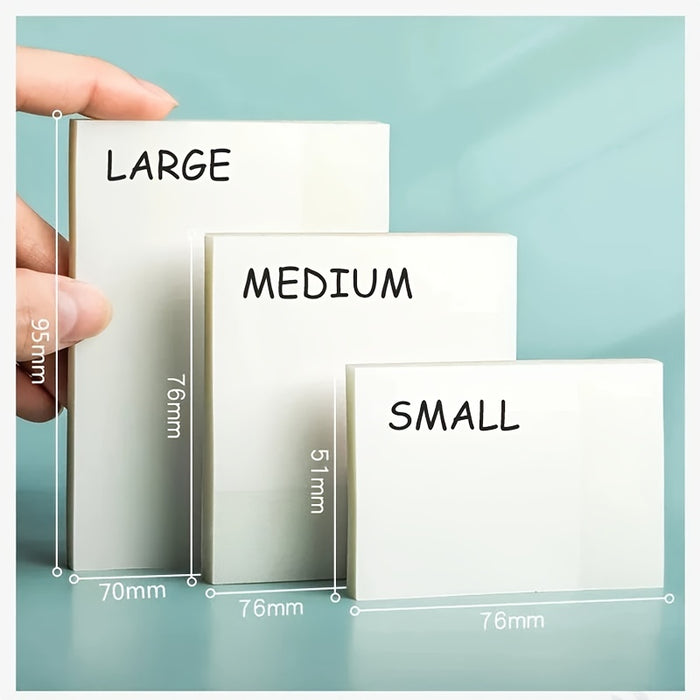 1pc 50 sheets 50-Sheet Transparent Sticky Notes: Waterproof Self-Adhesive Translucent Notes for Books, Journals, and Office Use