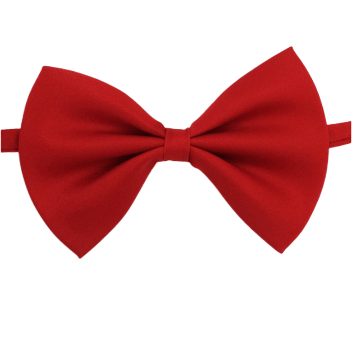 Chic Adjustable Pet Bow Tie Collar - Durable Polyester, Fits Small to Large Dogs & Cats