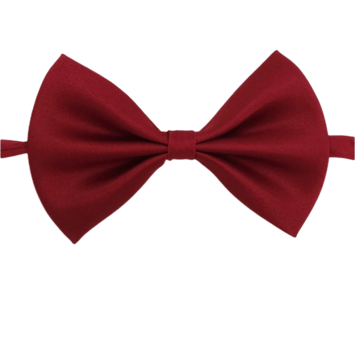 Chic Adjustable Pet Bow Tie Collar - Durable Polyester, Fits Small to Large Dogs & Cats