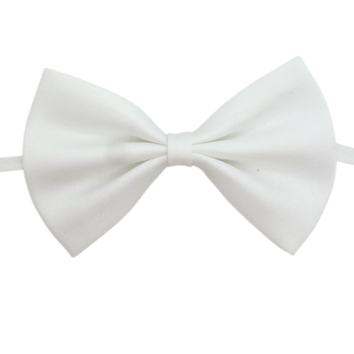 Chic Adjustable Pet Bow Tie Collar - Durable Polyester, Fits Small to Large Dogs & Cats