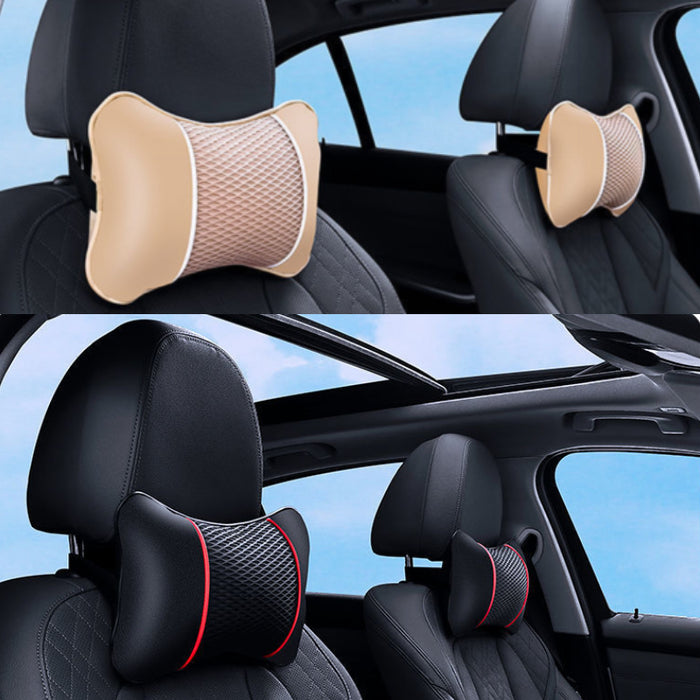 Universal Car Faux Leather Ice Head Pillow Neck Support for Car Accessories