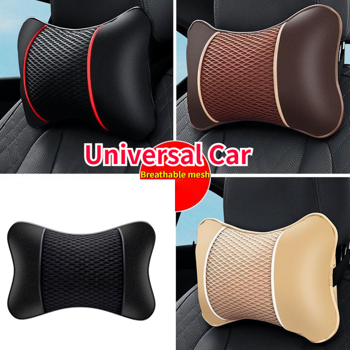 Universal Car Faux Leather Ice Head Pillow Neck Support for Car Accessories