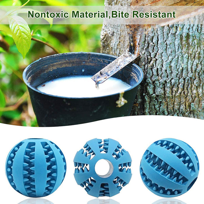 1pc Interactive Rubber Chew Toy for Small Dogs: Durable & Tooth-Cleaning Ball for Puppy Playtime