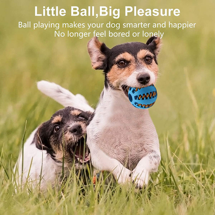 1pc Interactive Rubber Chew Toy for Small Dogs: Durable & Tooth-Cleaning Ball for Puppy Playtime