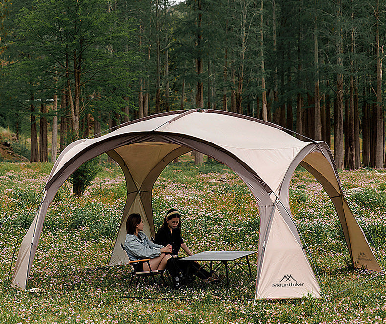 8-10 Person Outdoor Camping Dome Tents, Round Large Canopy, Portable Awning Pergola Canopy Tent