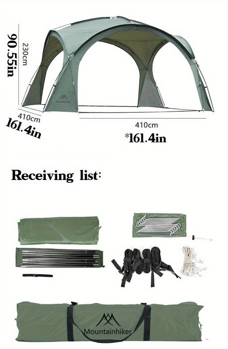 8-10 Person Outdoor Camping Dome Tents, Round Large Canopy, Portable Awning Pergola Canopy Tent
