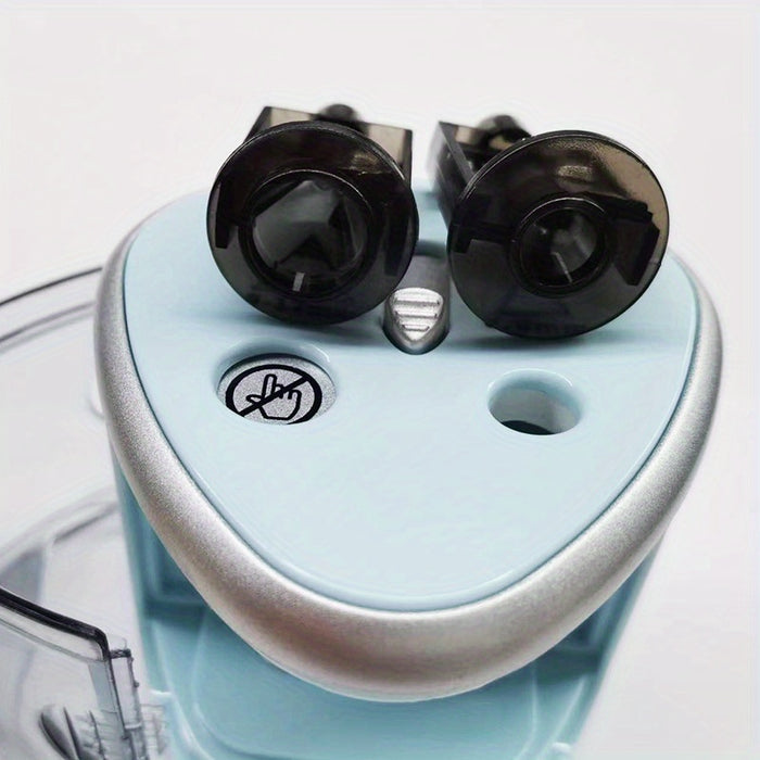 Electric Pencil Sharpener, Thick And Thin Dual-hole Semi-automatic Pencil Sharpener For Students, Powerful Two-hole Pen Turner