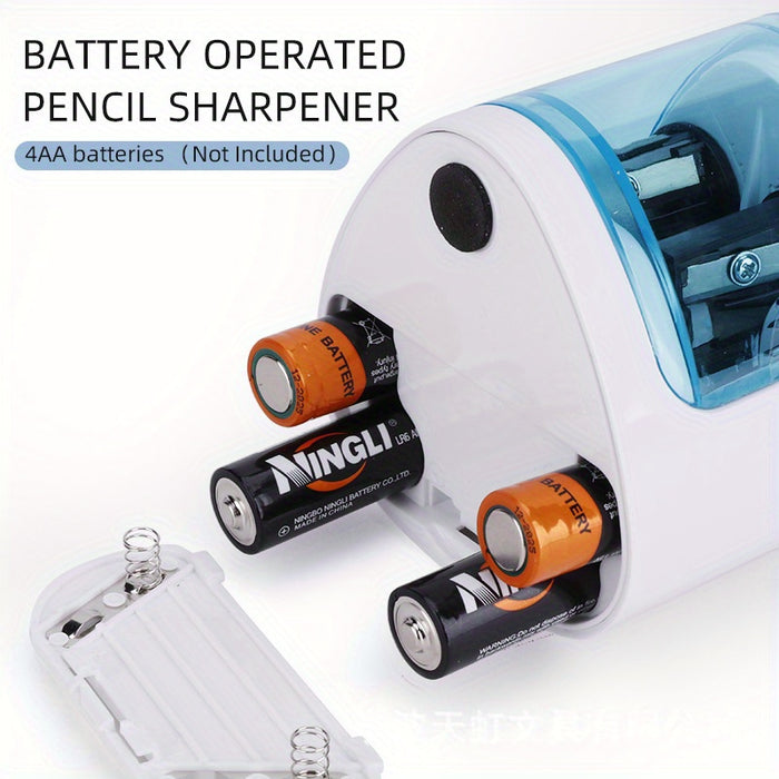 Electric Pencil Sharpener, Thick And Thin Dual-hole Semi-automatic Pencil Sharpener For Students, Powerful Two-hole Pen Turner