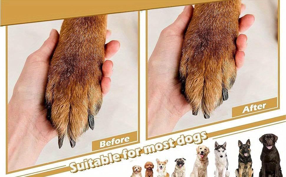 Stress-Free Dog Nail Grooming File – Scratch Board for Easy, Gentle Trimming with Black Abrasive Surface & Wooden Handle – Perfect for All Dog Breeds